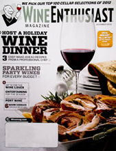 Wine Enthusiast December 2012 cover