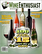Wine Enthusiast November 2009 cover